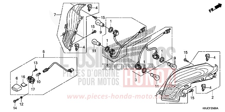 FEUX COMBINES ARRIERE de S-wing ABS PEARL NIGHTSTAR BLACK (NHA84) 2012